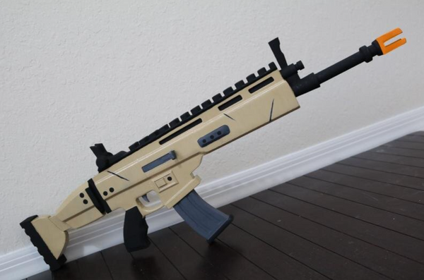 Tactical Assault Rifle Legendary Fortnite Battle Royale 3D Printed