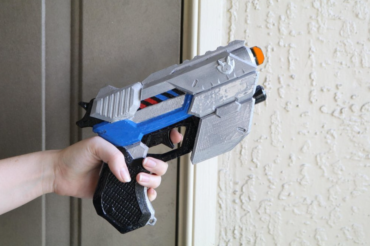 Police Officer Dva Gun Fan Art Prop Overwatch 3d Printed Full Scale Co –  Senpai3D