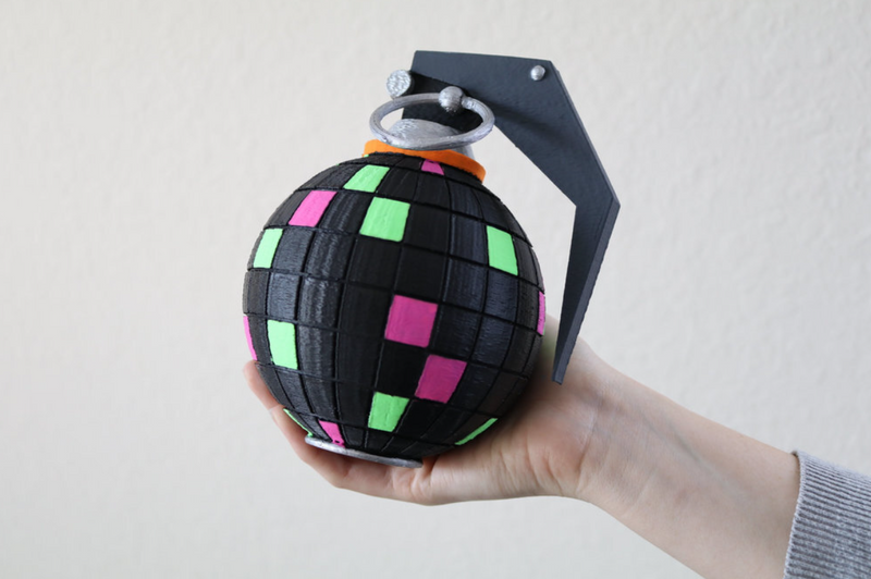 Boogie Bomb 3D Printed Fortnite Battle Royale Prop