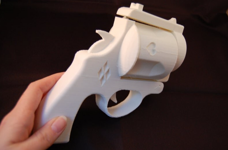 Harley Quinn Cork Gun Full Scale 3D Printed Cosplay