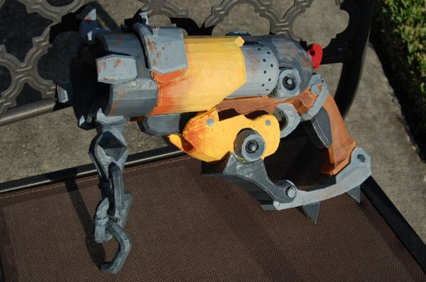 Roadhog Gun Fan Art Overwatch Prop 3d Printed Full Scale Cosplay