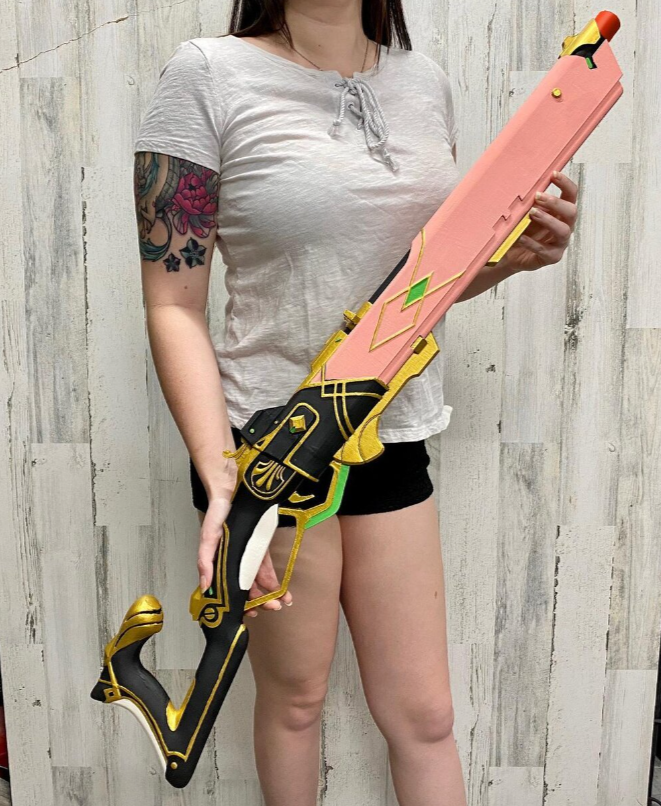 Socialite Ashe Viper Rifle Gun Overwatch Fan Art Prop 3d Printed Full Scale Cosplay