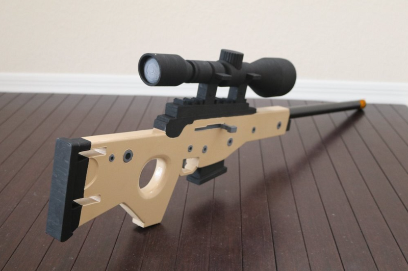 Bolt Action Sniper Rifle Legendary Fortnite Battle Royale 3D Printed Prop Toy