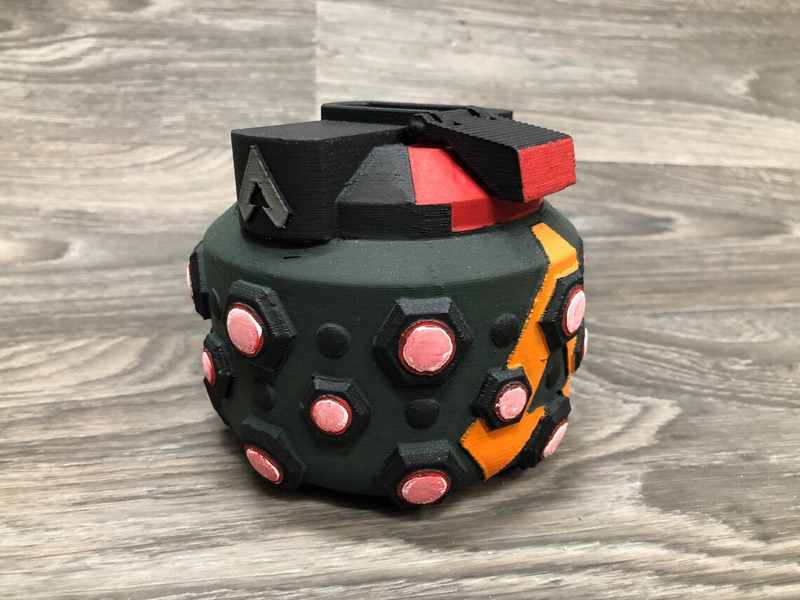 Frag Grenade 3D Printed Battle Royale Prop Fan Art