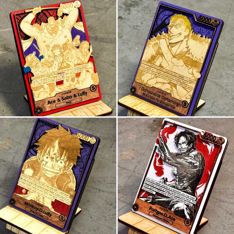 3D Wood One Piece Trading Card Replica Anime Laser Cut Multi-Layered M Senpai3D 3D Wood One Piece Trading Card Replica Anime Laser Cut Multi-Layered M Senpai3D