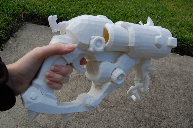 Roadhog Gun Fan Art Overwatch Prop 3d Printed Full Scale Cosplay