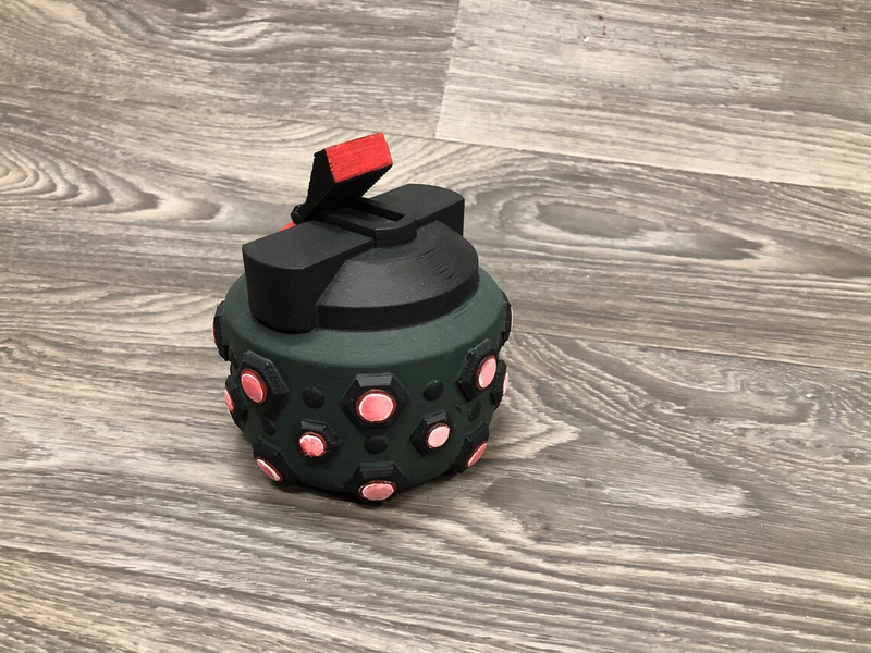 Frag Grenade 3D Printed Battle Royale Prop Fan Art