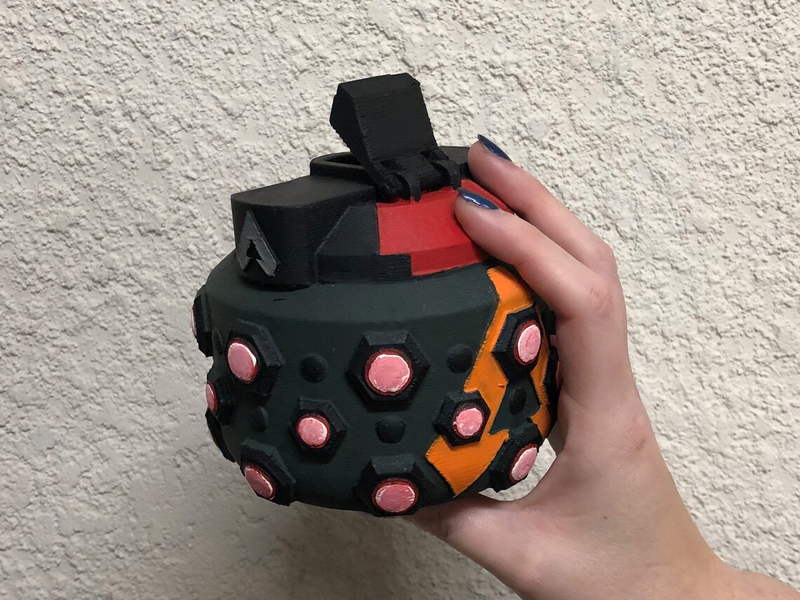 Frag Grenade 3D Printed Battle Royale Prop Fan Art