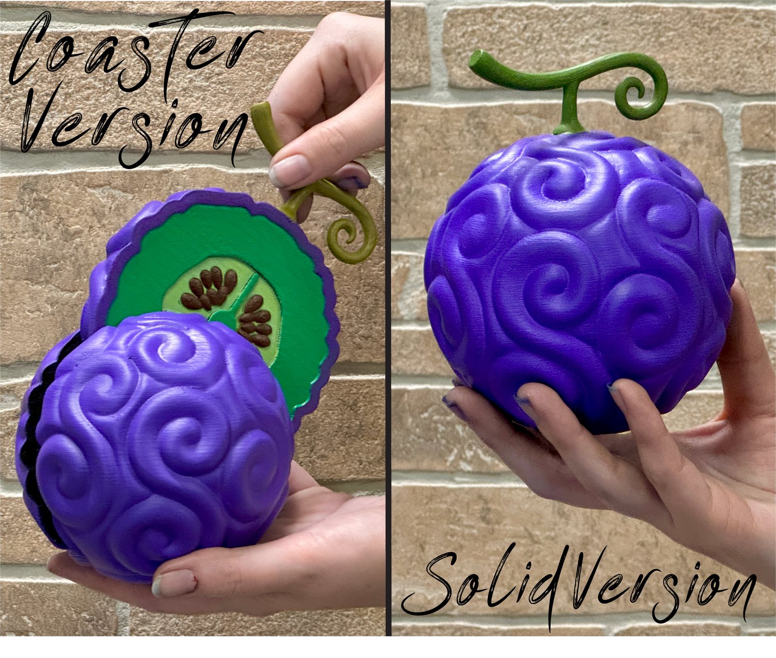 One Piece Devil Fruit Coasters & Thousand Sunny Fruit Bowl One Piece Devil Fruit Coasters & Thousand Sunny Fruit Bowl