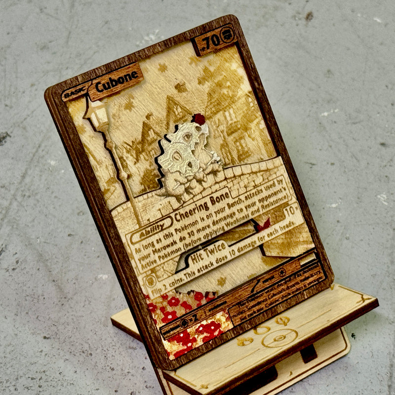 3D Wooden Pokemon Trading Card Replica Laser Cut Multi-Layered Collect Senpai3D 3D Wooden Pokemon Trading Card Replica Laser Cut Multi-Layered Collect Senpai3D