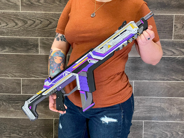 Amethyst Apathy R-301 Carbine Battle Royale 3D Printed Prop Toy Fan Art