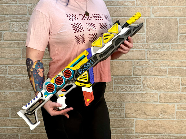 The Drip R-301 Carbine Battle Royale 3D Printed Prop Toy Fan Art