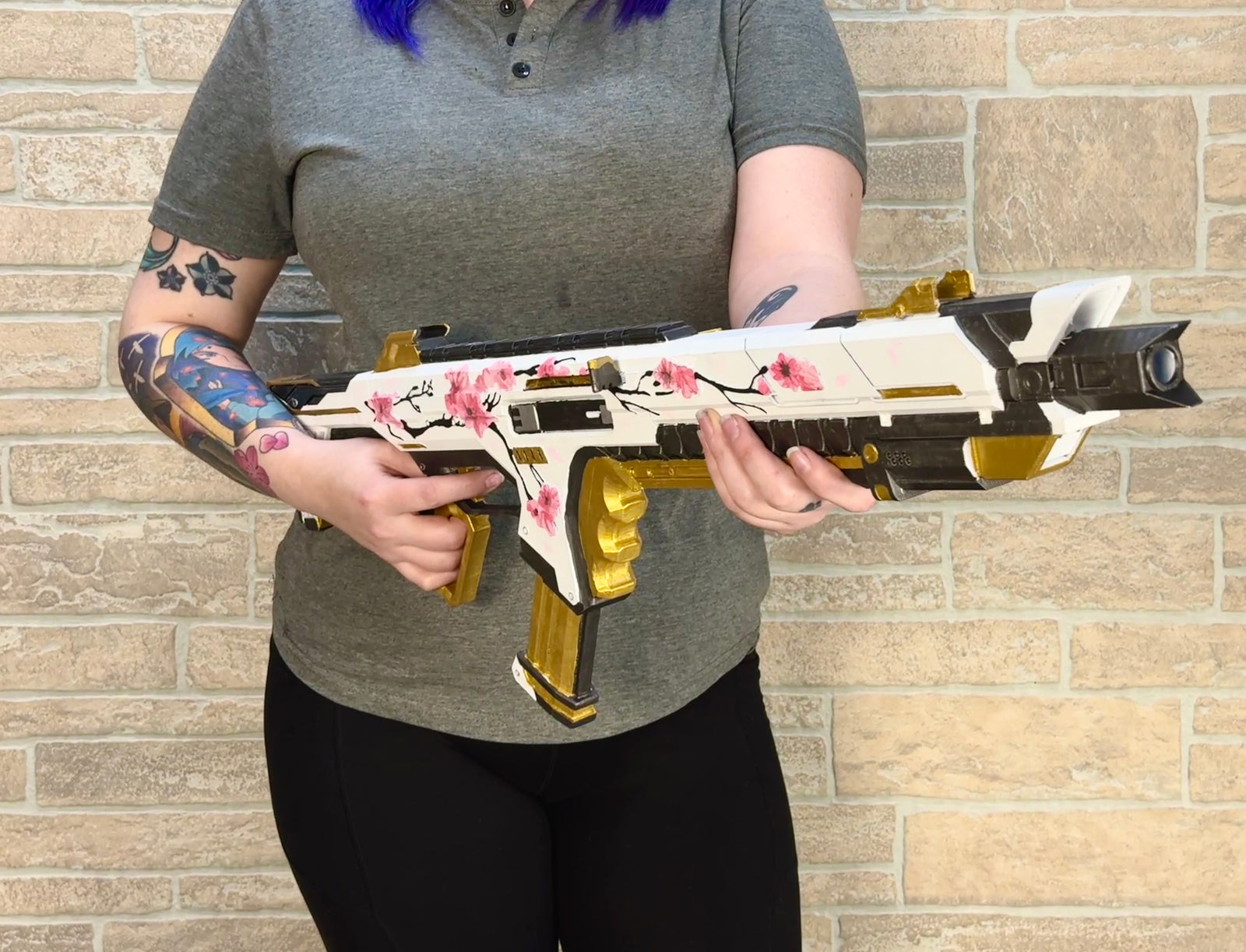 Sakura Classic R-301 Carbine Battle Royale 3D Printed Prop Toy Fan