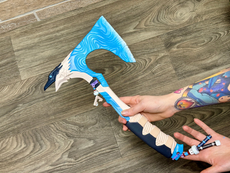 Bloodhound Heirloom Axe Winter's Bane Battle Royale 3D Printed Prop Toy Fan Art Raven's Bite