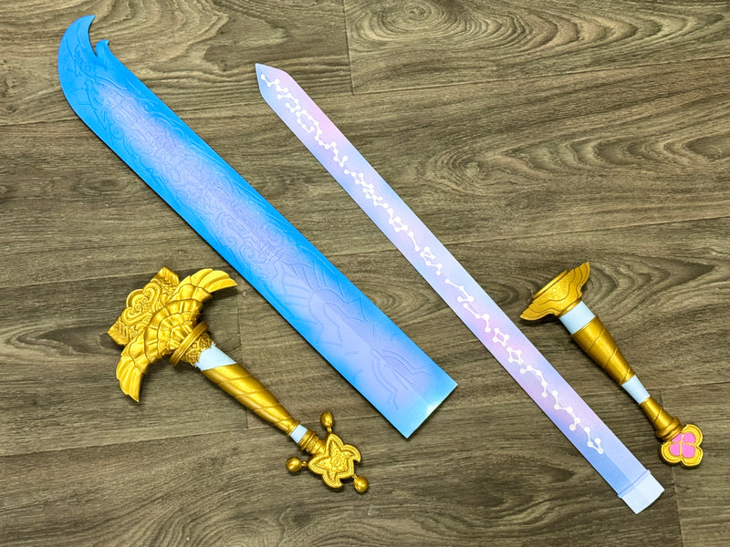 Rumi’s Swords Kpop Demon Hunters 3D Printed Cosplay Prop Toy Anime Fan Art