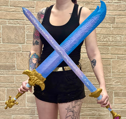 Rumi’s Swords Kpop Demon Hunters 3D Printed Cosplay Prop Toy Anime Fan Art