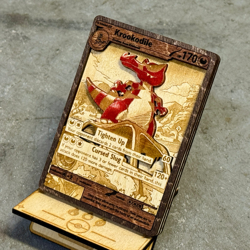 3D Wooden Pokemon Trading Card Replica Laser Cut Multi-Layered Collect Senpai3D 3D Wooden Pokemon Trading Card Replica Laser Cut Multi-Layered Collect Senpai3D