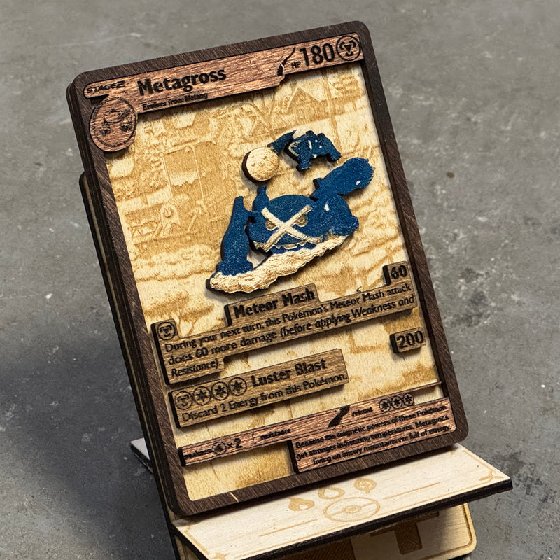 3D Wooden Pokemon Trading Card Replica Laser Cut Multi-Layered Collect –  Senpai3D