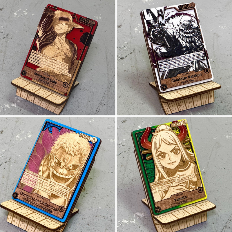 3D Wood One Piece Trading Card Replica Anime Laser Cut Multi-Layered L Senpai3D 3D Wood One Piece Trading Card Replica Anime Laser Cut Multi-Layered L Senpai3D