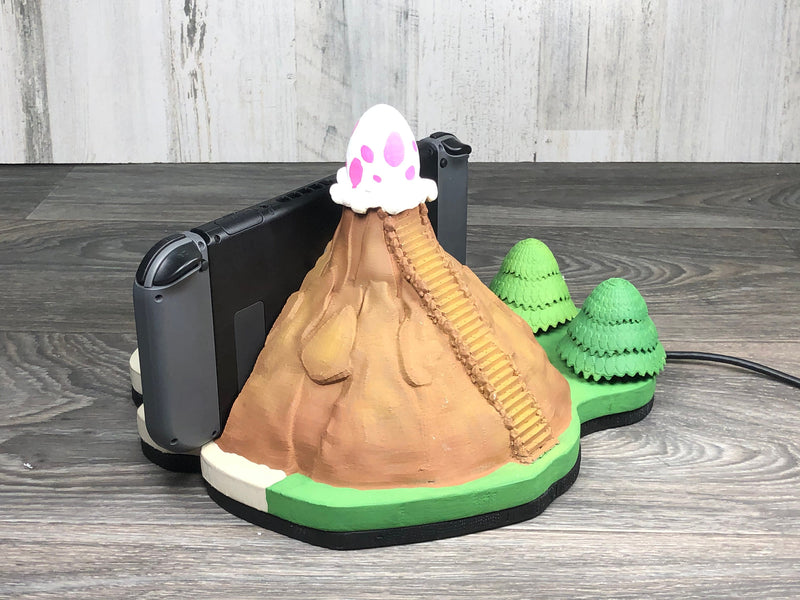 Nintendo Switch Koholint Island Dock w/ Amiibo Slot 3D Print Link's Awakening Fan Art