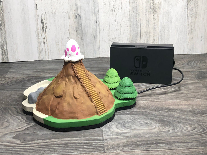 Nintendo Switch Koholint Island Dock w/ Amiibo Slot 3D Print Link's Awakening Fan Art