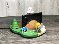 Nintendo Switch Koholint Island Dock w/ Amiibo Slot 3D Print Link's Awakening Fan Art