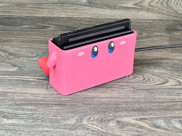 Nintendo Switch Mouthful Mode Kirby Dock Holder Sleeve 3d Print Fan Art